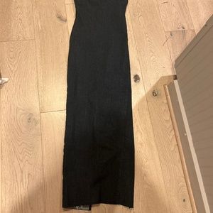 Zara strapless denim dress